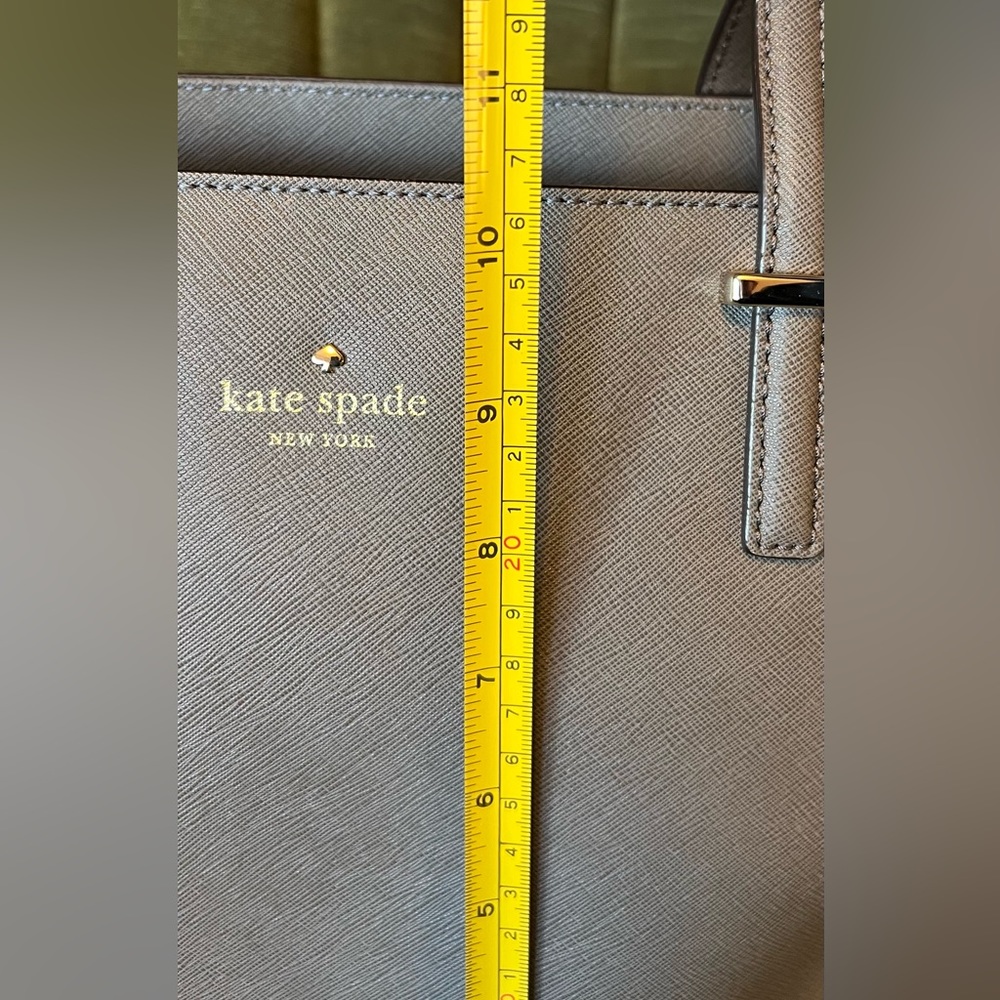 Kate Spade Gray Leather Large Tote